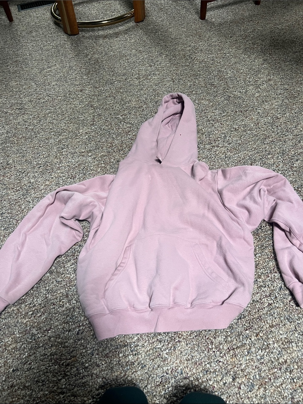 SKIMS Women's Lightweight Pink Hooded Sweatshirt